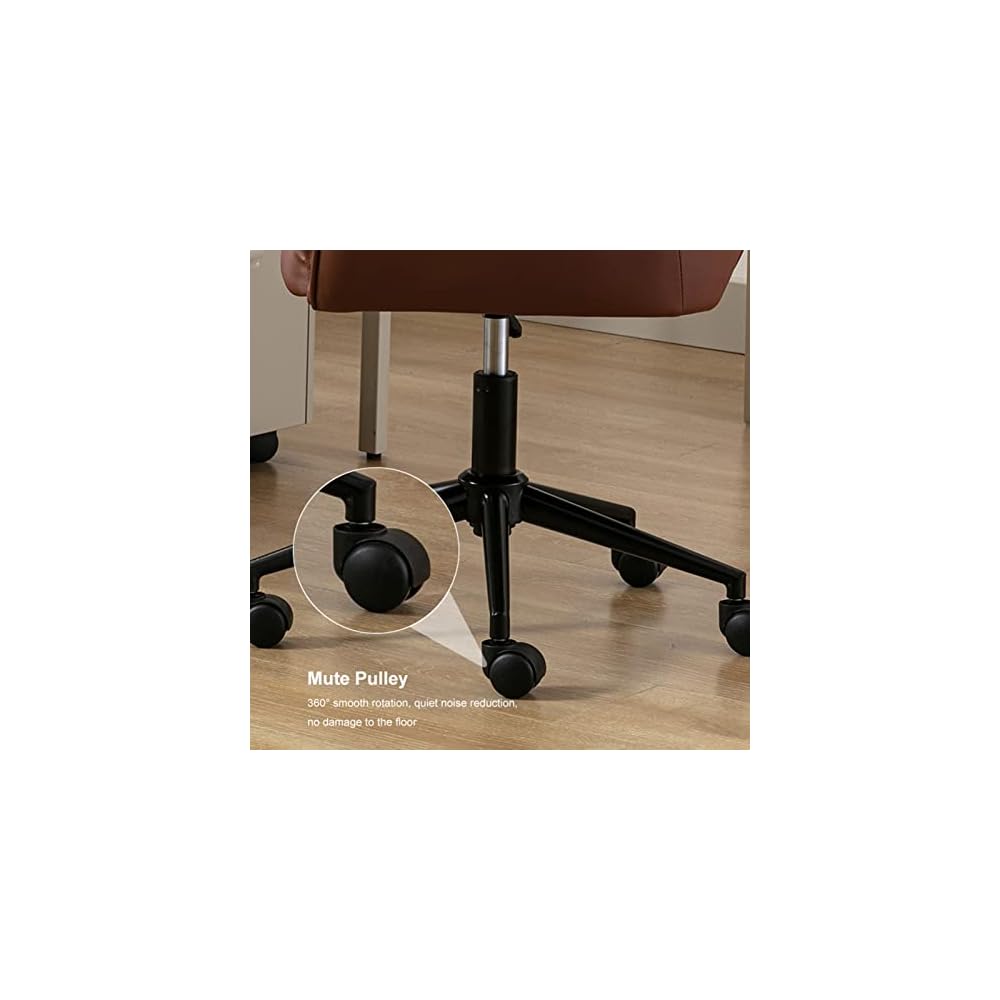 Swivel Home Office Chairs - Height Adjustable Computer Chair Mid Back Support Workstation Furniture for Home & Office