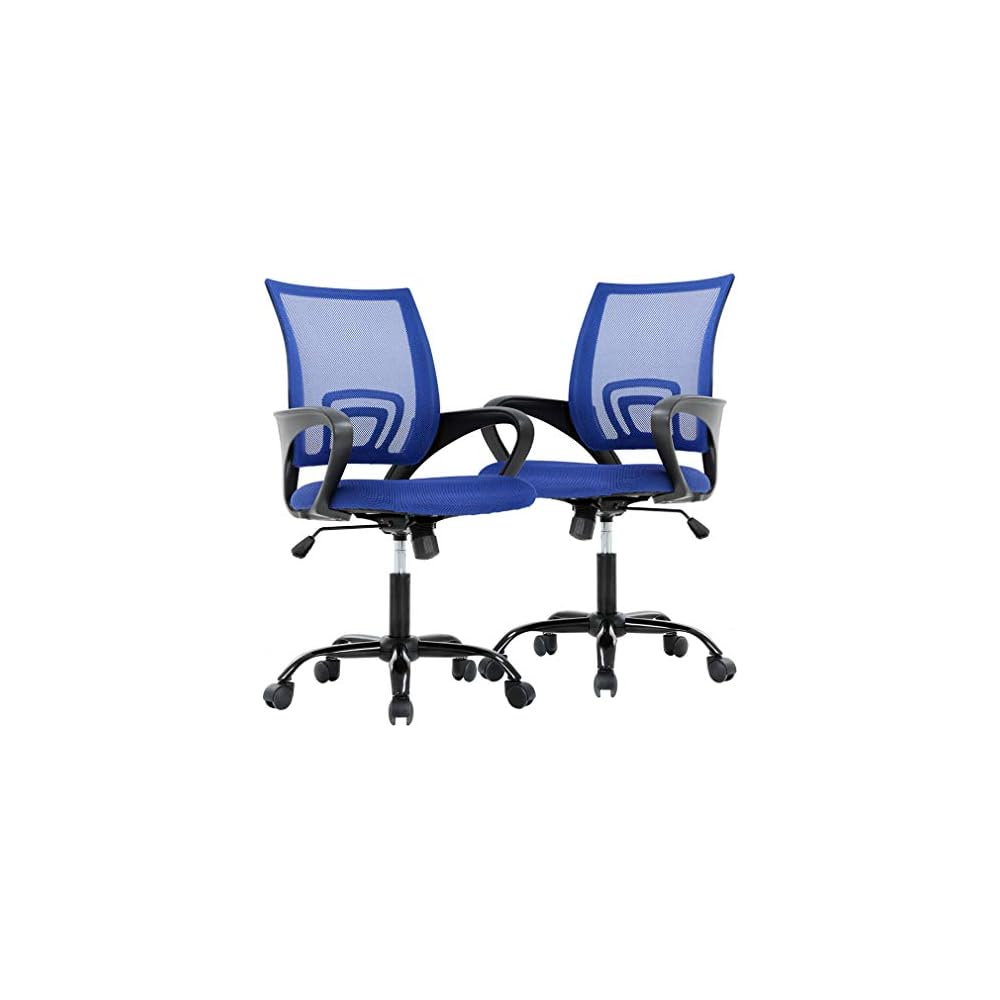 BestOffice | Ergonomic Office Chair | Pink | Pack of 2 | Mesh Desk Chair